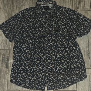 Denim & Flower Black Floral Men's Shirt